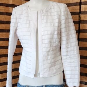 Lafayette 148 NY linen zip up jacket